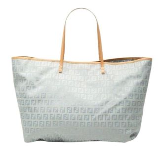 Fendi Pre-owned Tote Bags, female, Blue, Size: ONE SIZE Pre-owned Vintage Canvas Tote