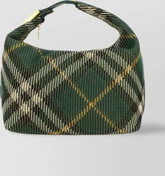 Burberry medium nylon check shoulder bag