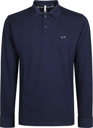 Sun 68 Polo Shirts, male, Blue, 2XL, Contrast Polo Shirt