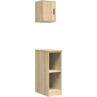 vidaXL Garage Cabinets 2 pcs Sonoma Oak Engineered Wood Vidaxl