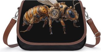 Generic Steampunk Bee Fashion Womens Crossbody Bags Novelty Handbag Shoulder Bag Purse