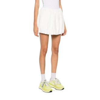 Dunst Mini Volumed Skirt - female - Dunst - Short Skirts - White - S - Skirts