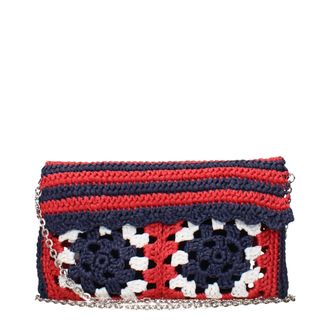 Miu Miu Multicolor Raffia Clutch Tas