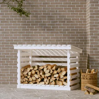 vidaXL Le&ntilde;ero De Madera Maciza De Pino Blanco 108x73x79 Cm Vidaxl