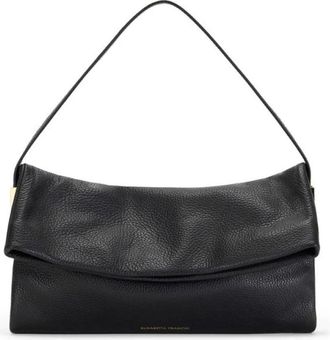 Elisabetta Franchi Tassen, Dames, Zwart, ONE Size, Leer, Leren Over-the-Shoulder Tas