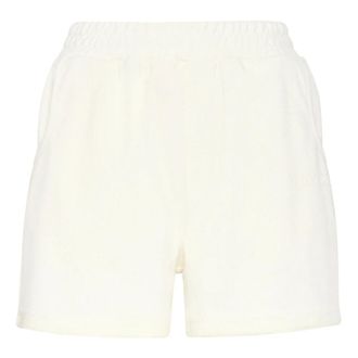 Plein Sport Jogging Shorts - Dames - Korte sportbroeken - Wit - L - Katoen - Fitness