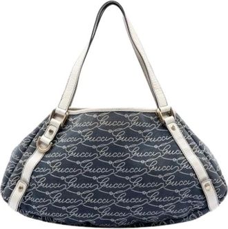 Gucci Pre-owned Handbags, female, Blue, Size: ONE SIZE Pre-owned Pelham Shoulder Bag