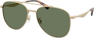 Coach HC7190 CDP40 900582 Mens Sunglasses Gold Size 58