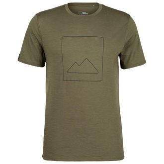 Bergfreunde.de Merino155 R&ouml;mersteinBF. Print Tee Merinoshirt f&uuml;r Herren | oliv