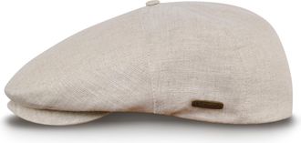 Sterkowski Light Breathable Linen Summer 5 Panel Flat Cap UK 7 5/8 Beige