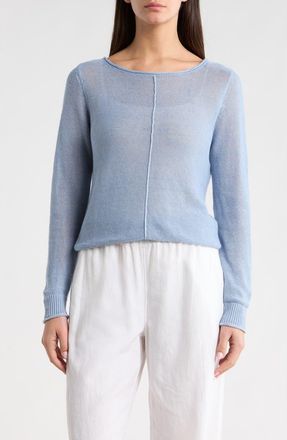 Tommy Bahama Cedar Relaxed Fit Linen Sweater in French Blue at Nordstrom, Size X-Small