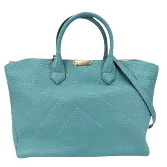 Burberry Pre-owned Vintage Schoudertas - Dames - Pre-owned - Blauw - Maat: ONE Size Leer