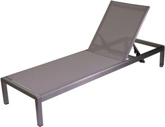 Vacchetti Vacchetti - Tumbona Gris 197x64 Cm H 30 Cm En Aluminio Mod. Seattle