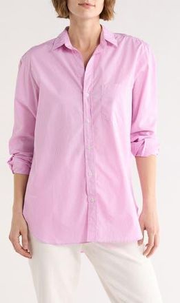 Frank & Eileen Relaxed Fit Cotton Button-Up Shirt in Hot Pink Plaid at Nordstrom Rack, Size Xx-Small