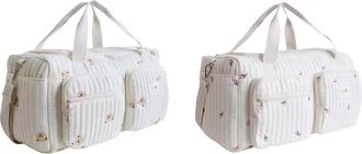 Generic Quilted Baby Diaper Bag Large Capacity Duffle for Travel Stylish Weekender Bag for Women Handbags