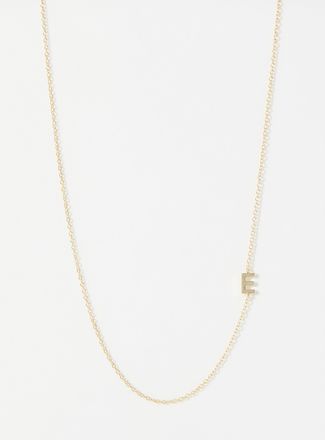 Midi34 Womens Alpha minimalist necklace