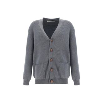 Golden Goose Gray Cotton Mens Cardigan