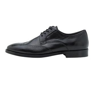 Ted Baker Hackney Wing Toe Brogue Detail Zwarte Schoenen