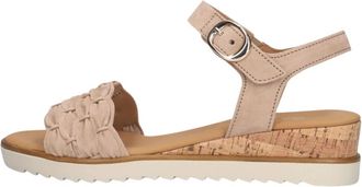 Gabor 758 Flat Sandalen - Dames - Sleehakken - Beige - 38 1/2 EU - Schoenen