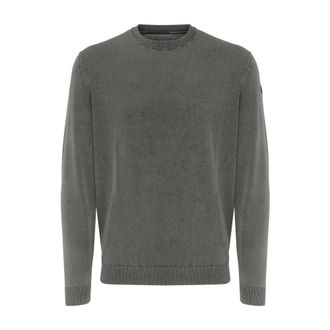 Roberto Ricci Design Round-neck Knitwear, male, Green, Size: 2XL Round Knit Techno Wash