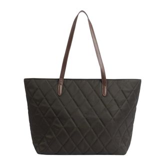 Barbour Gewatteerde Tote Bag - Dames - Tassen - Groen - Maat: ONE Size