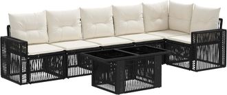 vidaXL Conjunto De Sof&aacute;s De Jard&iacute;n 7 Uds. 6-n&uacute;mero De Plazas Vidaxl