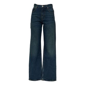 Isabel Marant Wide Jeans - Dames - Loose Fit Jeans - Blauw - 2XS - Katoen - Jeans