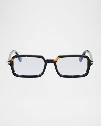 Fendi Selleria Rectangle Acetate Sunglasses