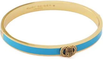 Kurt Geiger Chelsea Enamel Hinged Bangle in Turquoise at Nordstrom