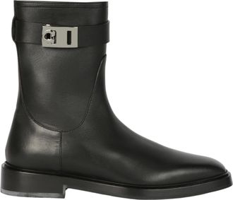 Ferragamo Hug Buckle Ankle Boots