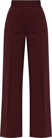 Victoria Beckham Alina palazzo broek - Rood
