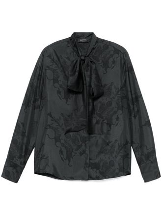 Fabiana Filippi Camicia in seta FABIANA FILIPPI x Benni Bosetto - Nero