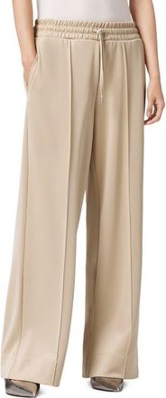 AllSaints Mirri Pintuck Pleat Wide Leg Pants in Tofu at Nordstrom, Size X-Small