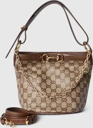Gucci Starlet Mini Bucket Bag, Beige, Original GG Fabric