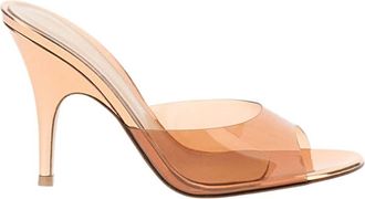 Gianvito Rossi Brown Slip-on Heels