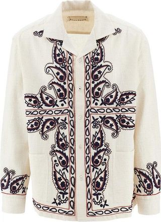 Baziszt Memento embroidered silk shirt Man S