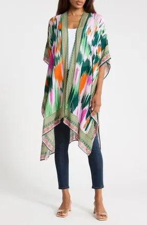 Nordstrom Rack Lightweight Print Ruana in Color Cascade at Nordstrom Rack