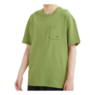 Nike SPORTSWEAR Pocket Solid Color Short Sleeve Green DD0500-318