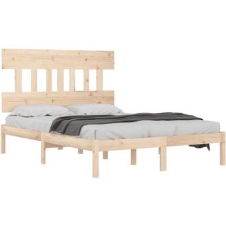 vidaXL Bed Frame without Mattress 180x200 cm Super King Solid Wood vidaXL