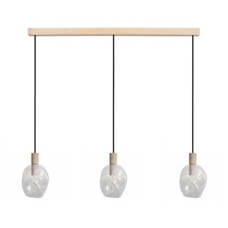 Tosel Ara&ntilde;a madera Alt.100cm natural ;Pantalla: multicolor