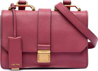 Miu Miu Pre-owned Miu Miu Goatskin Madras Crossbody Ladies 9Z7KB7BRRWNISF46