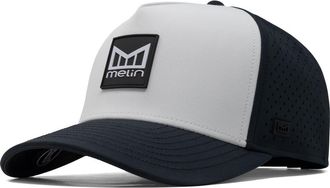 Melin Odysea Stacked Hydro Performance Snapback Hat in Black/White at Nordstrom, Size X-Large