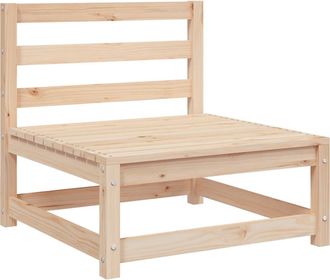 vidaXL Sof&aacute; Jard&iacute;n Sin Reposabrazos Madera Maciza De Pino 70x70x67 Cm Vidaxl