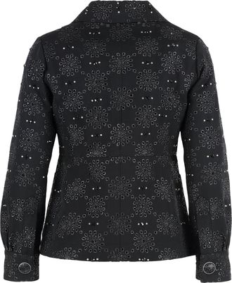 Marc Jacobs Womens Single Button Jacket Black Polyester