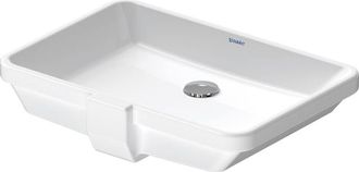 Duravit 2nd floor onderbouwwastafel zonder kraanvlak 55.5x38cm wit