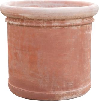 Biscottini International Jarr&oacute;n Redondo De Exterior De Terracota Jardinera Lisa Para Plantas, Flores De Jard&iacute;n Macetas Grandes 62x55 Cm Made In Italy