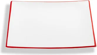 Gmundner Keramik Gmundner Keramik - Gmundner Cer&aacute;mica Borde Rojo Rub&iacute;, Plato Trend (26x26cm)