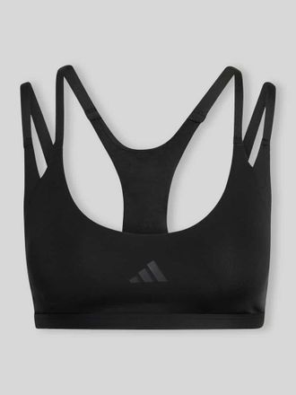 adidas Sport-BH mit Logo-Print in Black, Gr&ouml;&szlig;e XL
