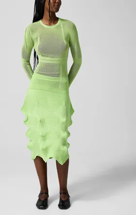 Issey Miyake Womens Linkage knit skirt