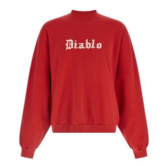 Willy Chavarria Hombre, Sudaderas, Rojo, Talla: M